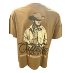 cotton brown caffeine cowboy shirt