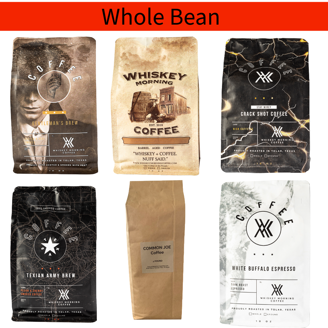 whole bean bundle 6 coffees