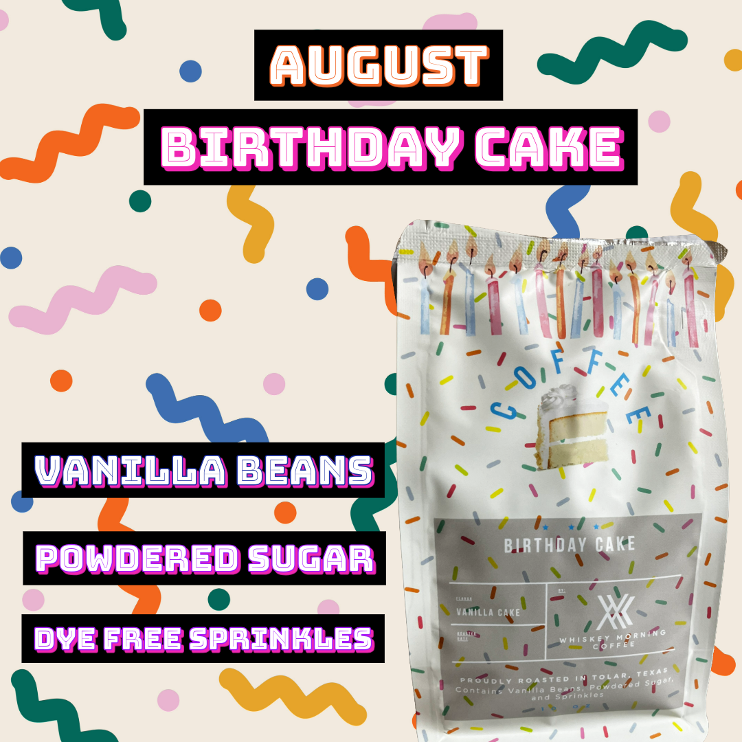 Coffee bag with sprinkles in it