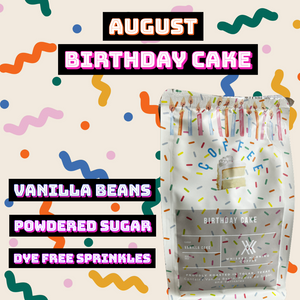 Coffee bag with sprinkles in it