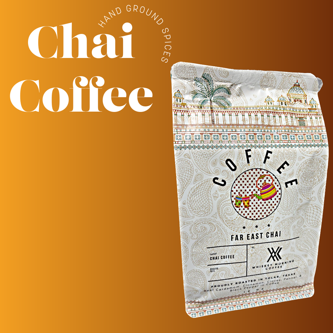 Far east chai coffee grounds