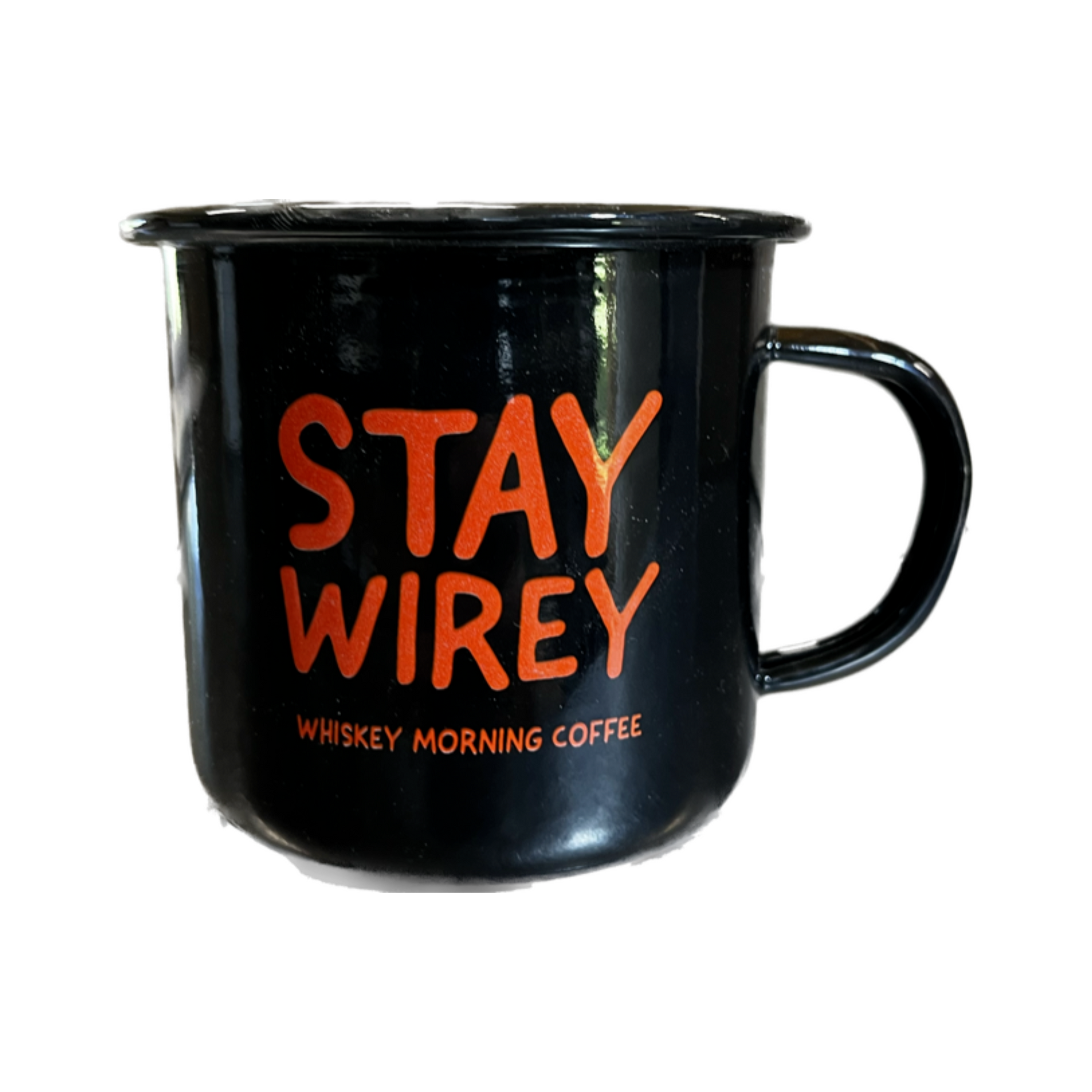 Stay Wirey Cup (Tin) (Back & White)