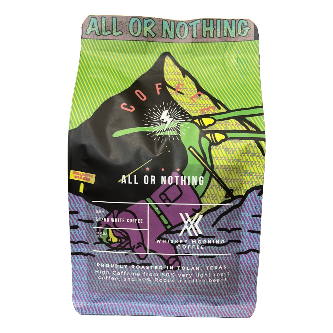 50/50 white coffee blend