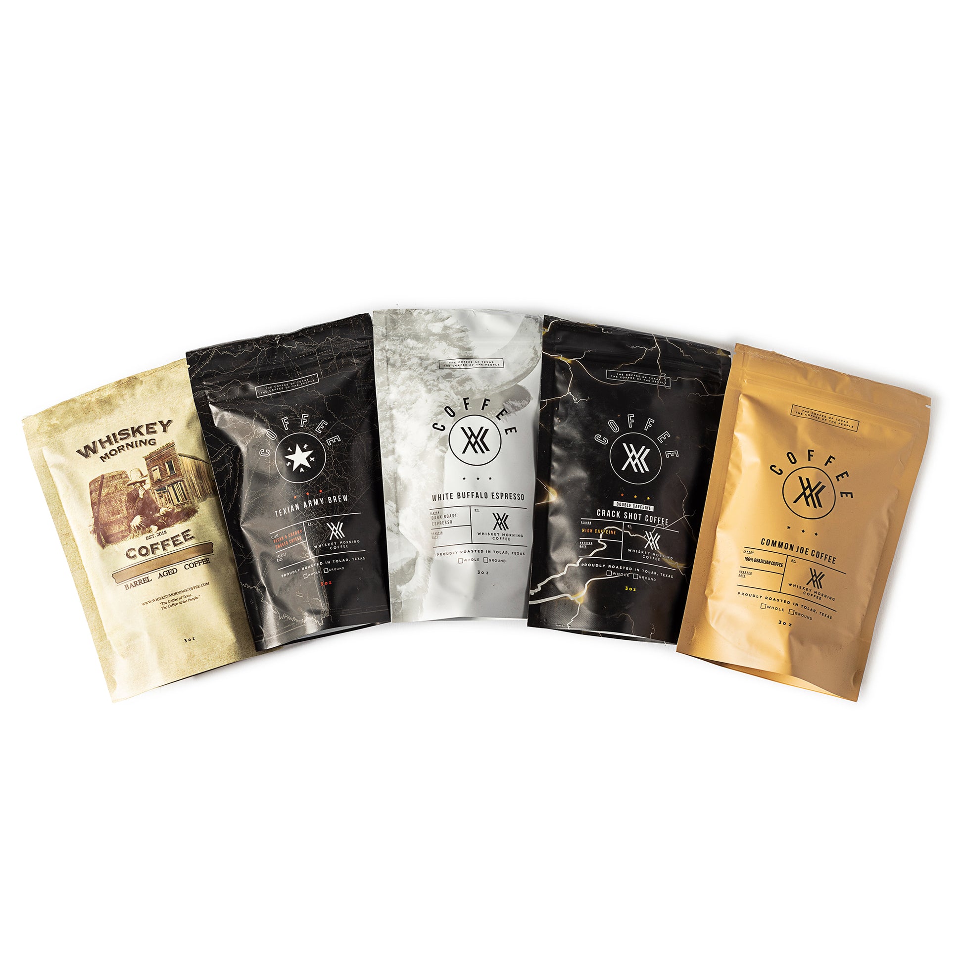 whiskey morning coffee sample pack