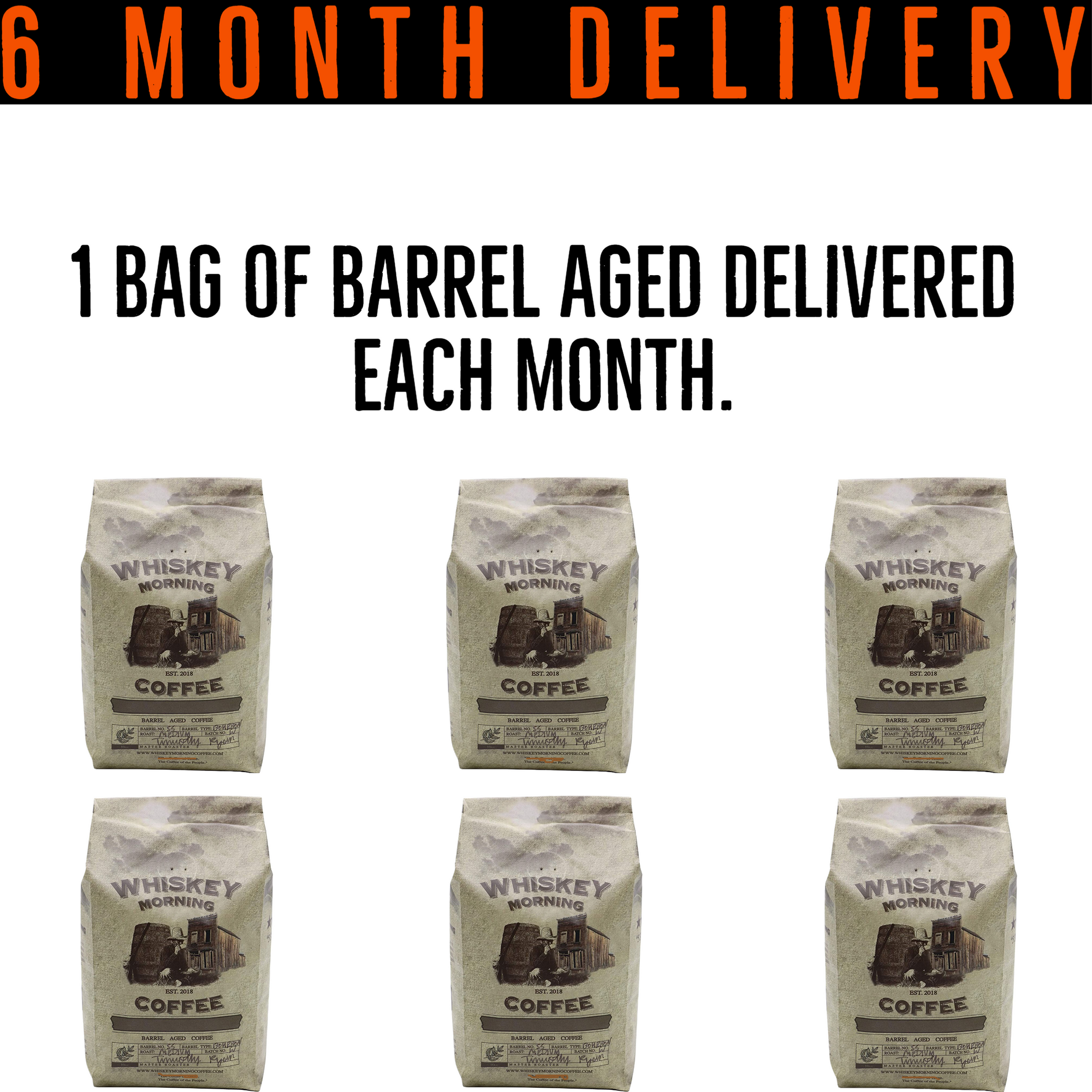 6 month barrel aged prepaid subscription