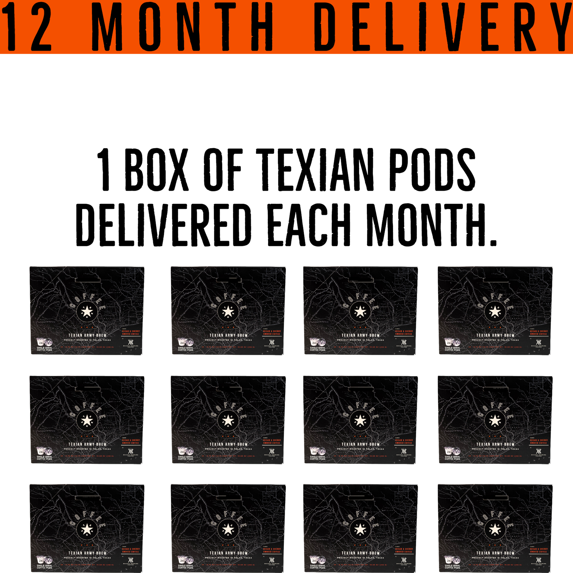 Texian Army Pods 12 month prepaid subscription